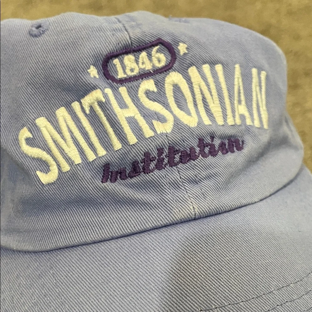 Embroidered Smithsonian Periwinkle Baseball Cap